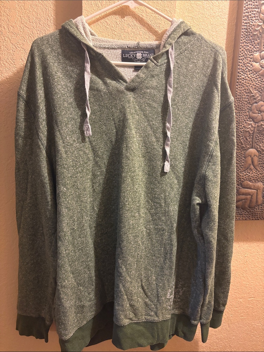 Lucky Brand  Green Men’s Hooded Pullover